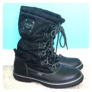 Coach Shaine Winter Boot, black, Size 8