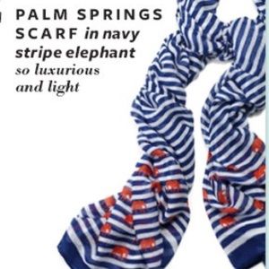 Stella & Dot Palm Springs Scarf NavyWhite Elephant