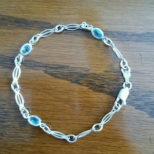 Sterling Silver Blue Topaz bracelet