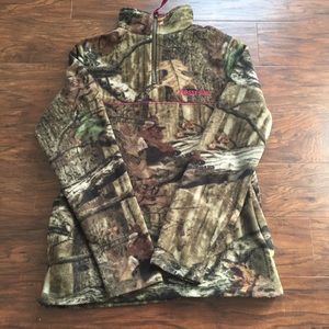 Mossy oak fleece pullover
