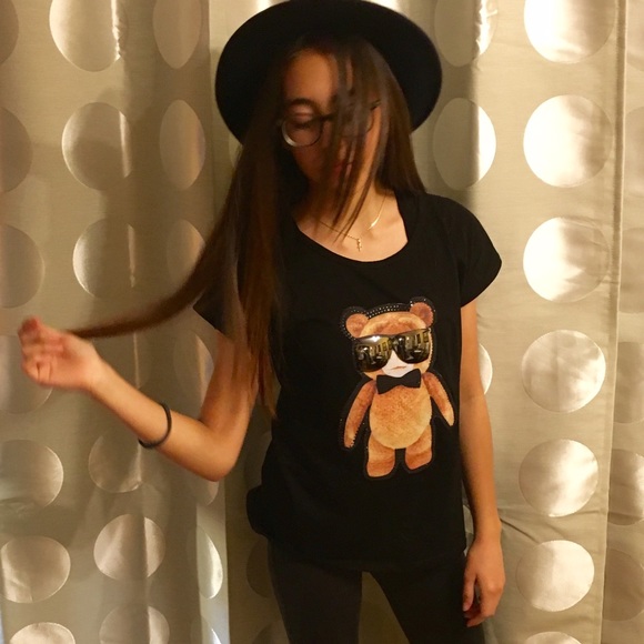 Fancy bear T-shirt  whit glasses