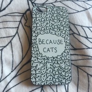 "Because Cats" iPhone 5s Case