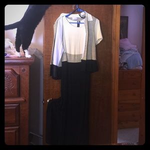 Strapless dress w/jacket.