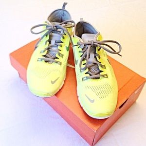 Neon Yellow Nike Free Runs