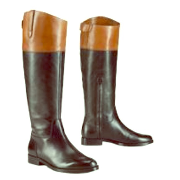 Ralph Lauren Two toned color block  Riding Boots