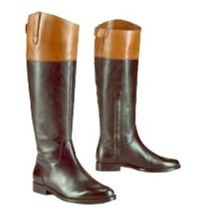 Ralph Lauren Two toned color block  Riding Boots