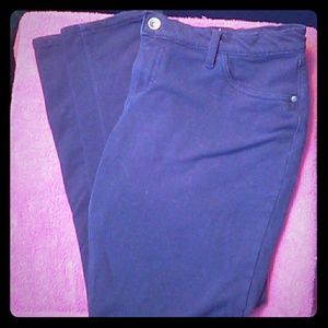 NAVY BLUE MUDD SKINNY JEANS