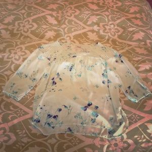 Lauren Conrad floral print top. NWT