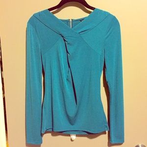 Ann Taylor Women's Blouse, Teal, XS