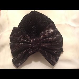 Black and brown beanie