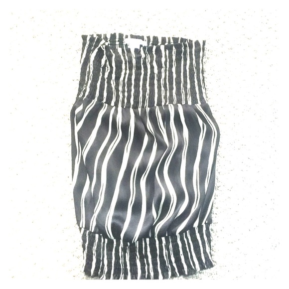 Strapless blouse