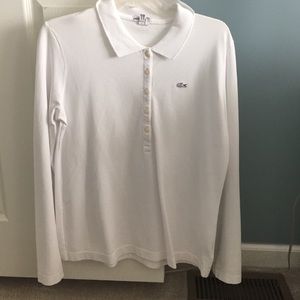 NWOT Lacoste Long Sleeve Polo