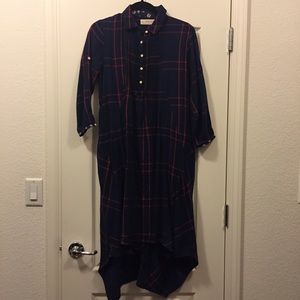 Anthropologie plaid dress
