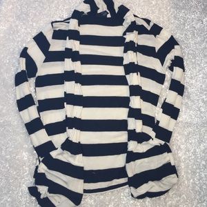 Black and white striped Cardigan