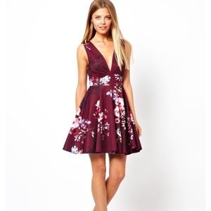 Pretty Watercolor Skater Dress