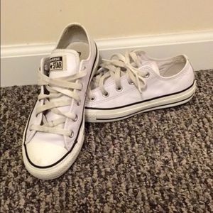 White leather converse