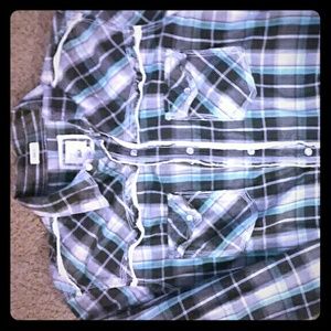BKE long sleeve plaid shirt Mens