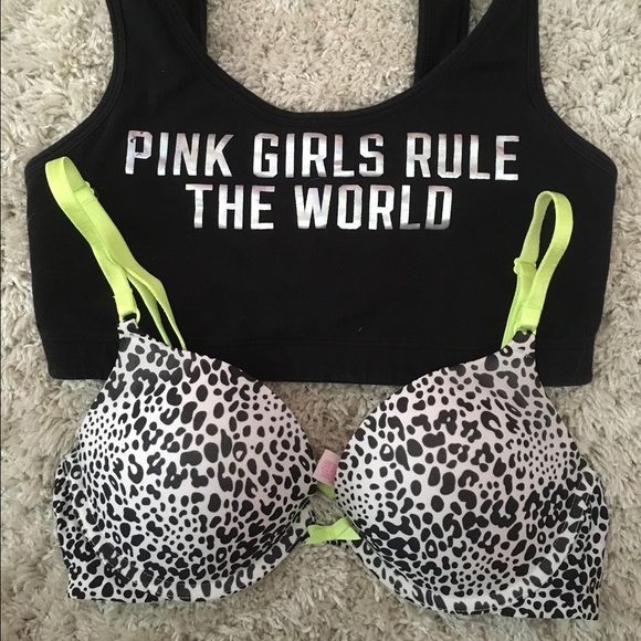 Victoria's Secret Bra and PINK NATION sports bra