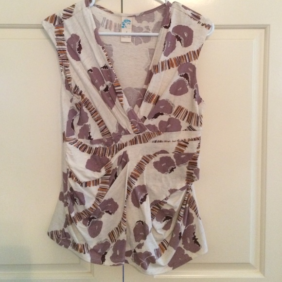Anthropologie knit patterned shirt