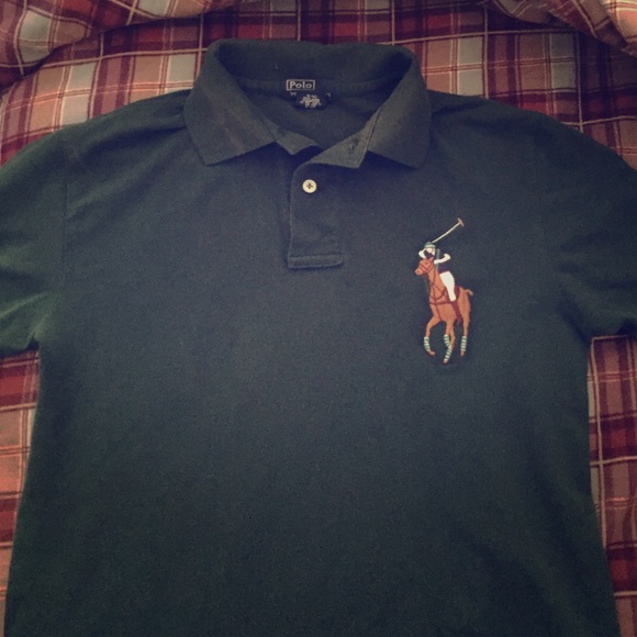 Boys Polo Ralph Lauren green shirt
