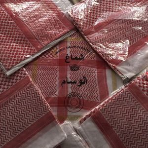 Red and White Yashmagh scarves