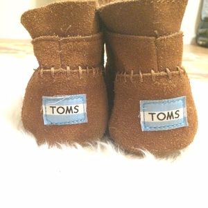 TOMS Chestnut Suede Tribal Boots