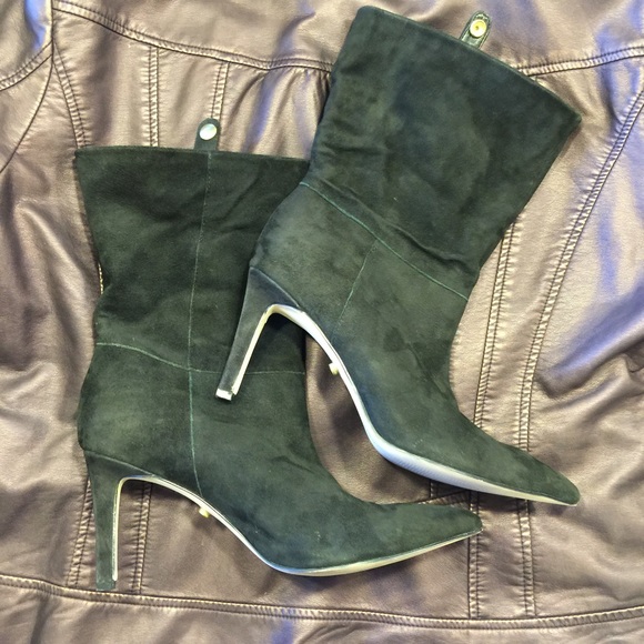 Calvin Klein Black Suede Booties - Picture 4 of 4