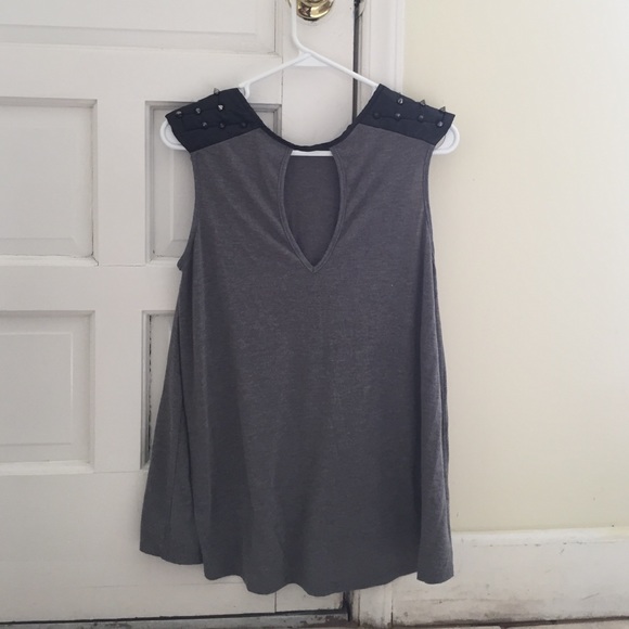 Studded shoulder tank top! - Picture 2 of 2