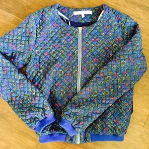 Lovers + Friends Paisley Bomber Jacket S