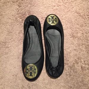 Tory Burch Black Reva Flats