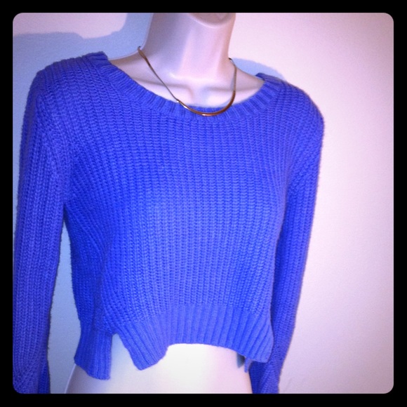 Violet crop top sweater