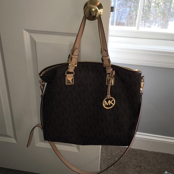 Michael Kors brown leather bag