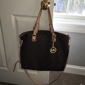Michael Kors brown leather bag