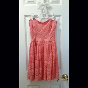 💜 Strapless lace dress 💜