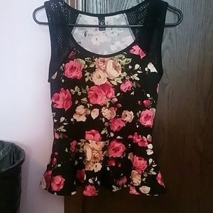 Floral Peplum Top
