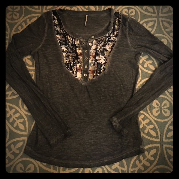 Free people long sleeve shirt