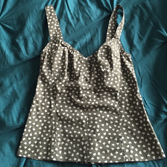 ❤️ Heart print corset style top