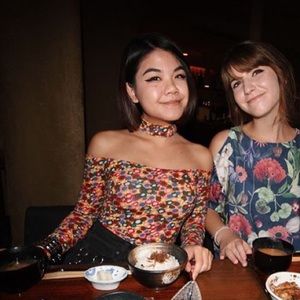 American Apparel flower choker top size S