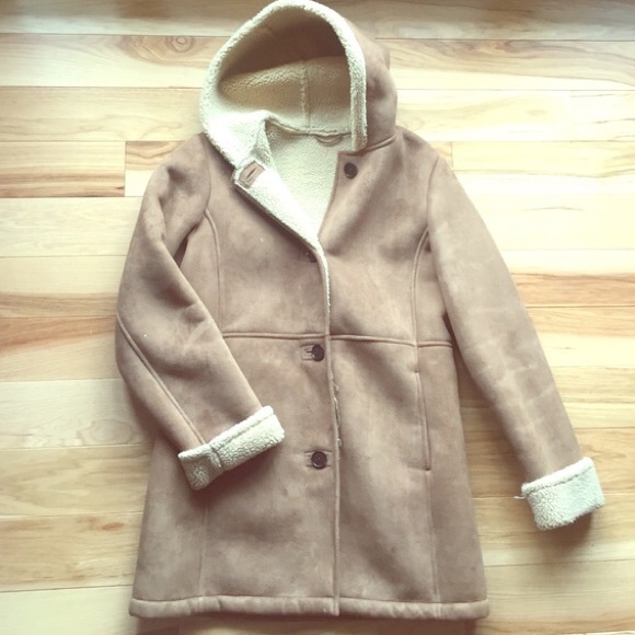 Tan button down coat