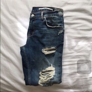 Zara distressed jeans