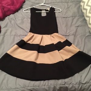 Black and tan dress