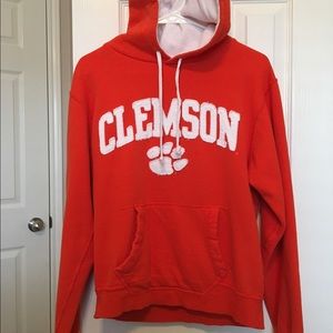 Clemson Hoodie Size Medium &a Paw Decal