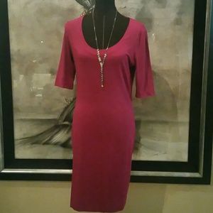 DVF Raquel Scoopneck Jersey Dress Size Large