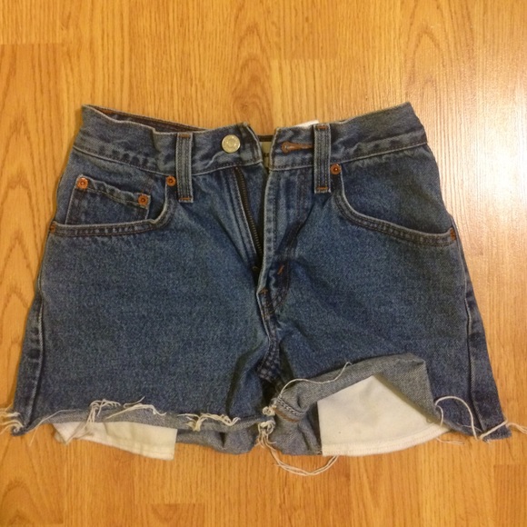 Levi's High Waisted Jean Shorts
