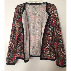 printed cardigan