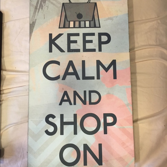 Keep calm shop on sign