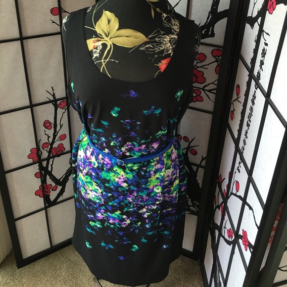 NWT Lane Bryant size 22 sleeveless belted dress - Picture 2 of 4