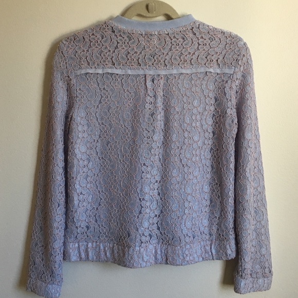 | Lauren Conrad | Lavender Lace Bomber Jacket - Picture 4 of 4