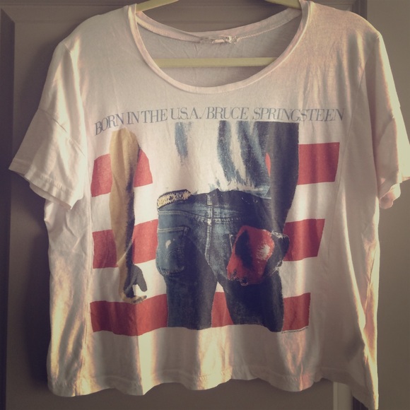 Reserved! Bruce Springsteen Cropped Tee- small