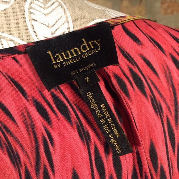 Laundry Moroccan Print Silky Dress with Slip - Picture 4 of 4